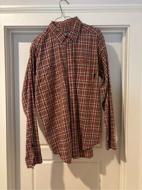 Patagonia Red Plaid Long-Sleeve Button-Down Shirt